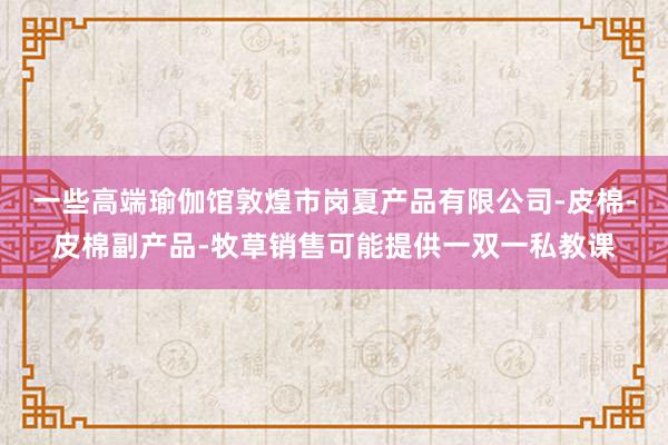 一些高端瑜伽馆敦煌市岗夏产品有限公司-皮棉-皮棉副产品-牧草销售可能提供一双一私教课